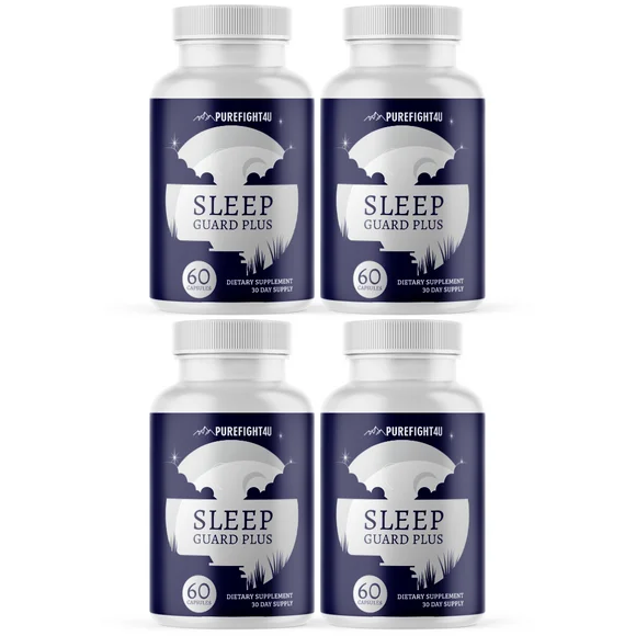 Sleep Guard Plus Dietary Supplement 60 Capsules - 4 Bottles - Kansas Nuitrition - HNZSDS