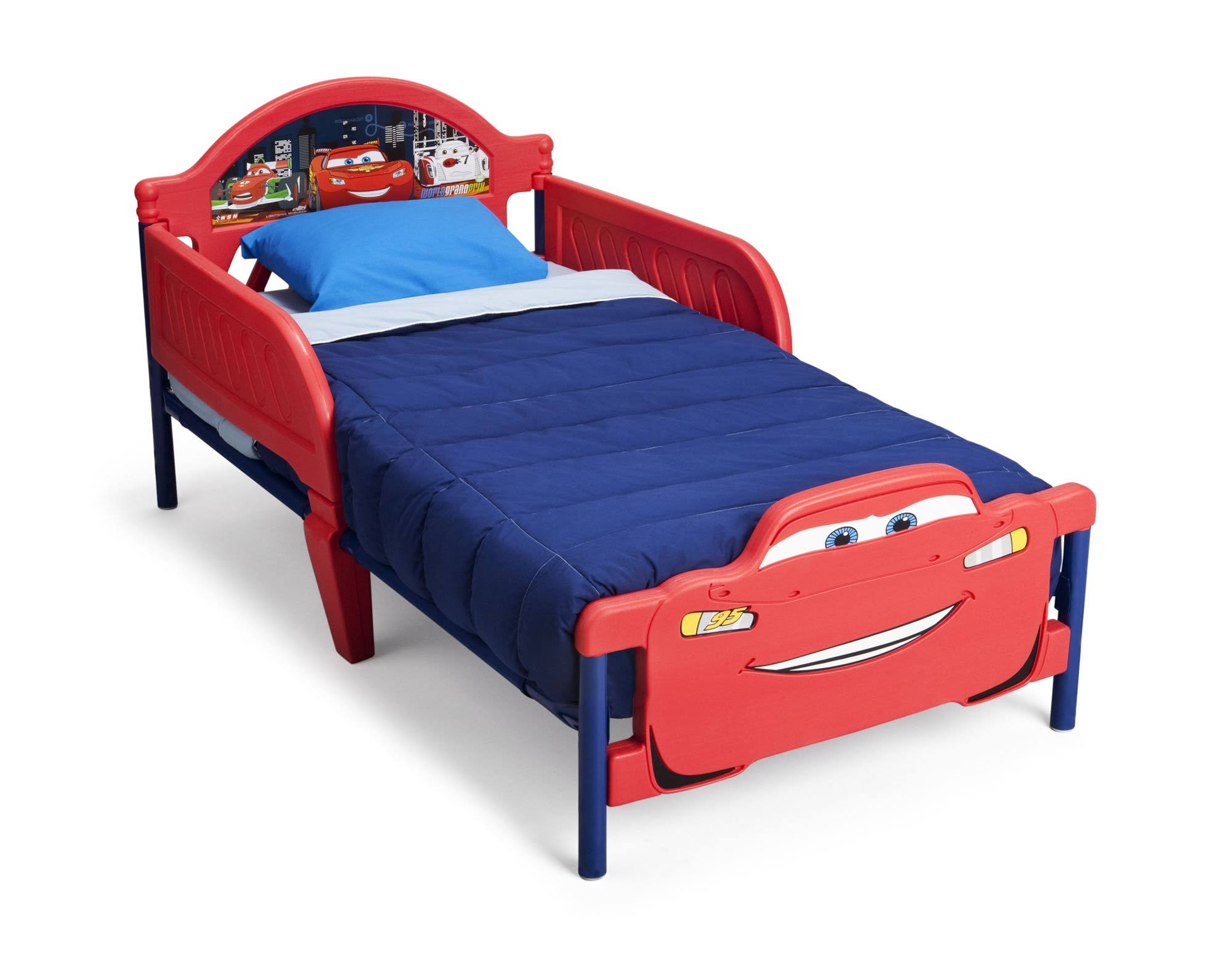 Delta Toddler Bed with 3D Footboard, Cars