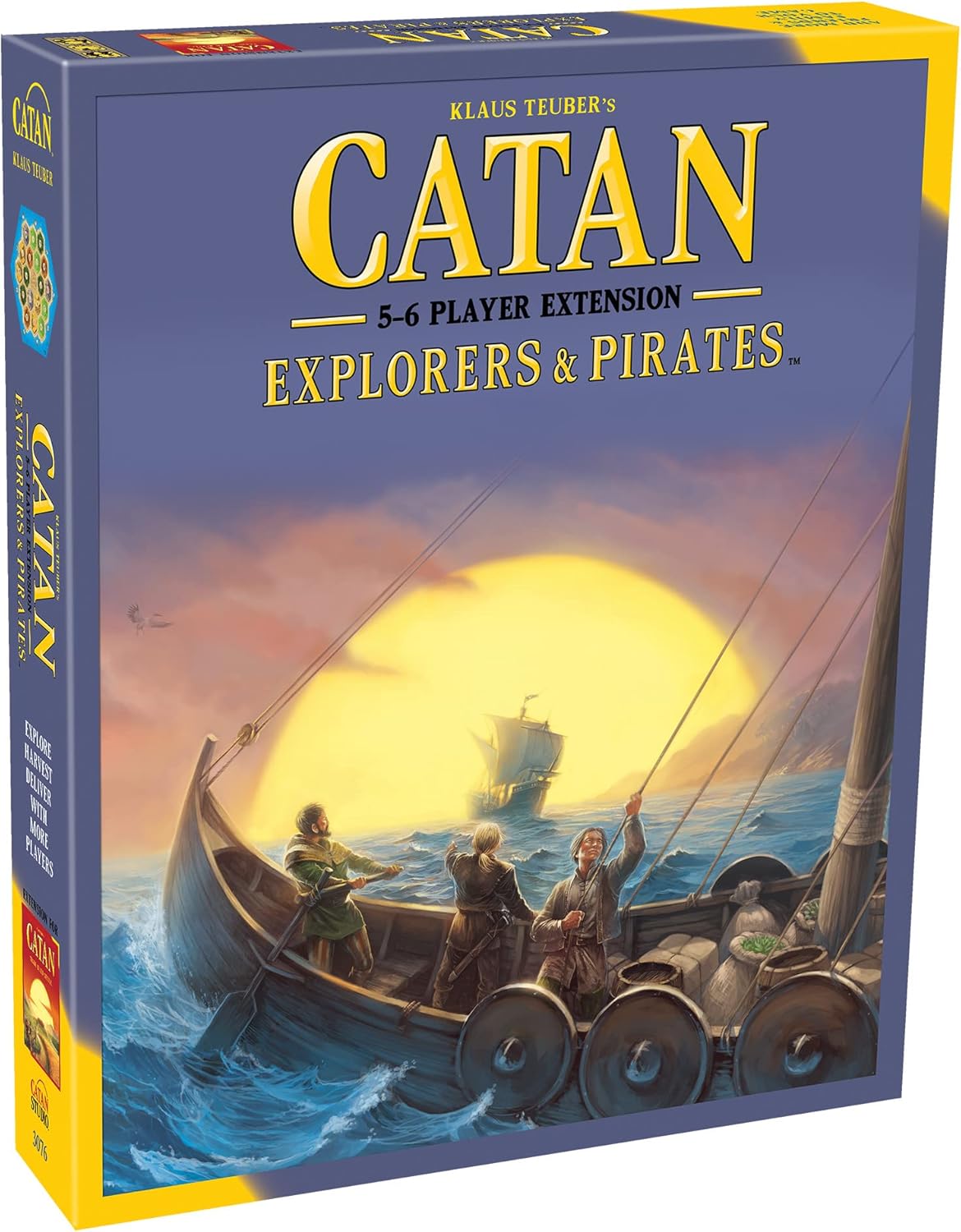 Catan Board Game (Base Game) | Family Board Game | Board Game for Adults and Family | Adventure Board Game | Ages 10+ | for 3 to 4 Players | Average