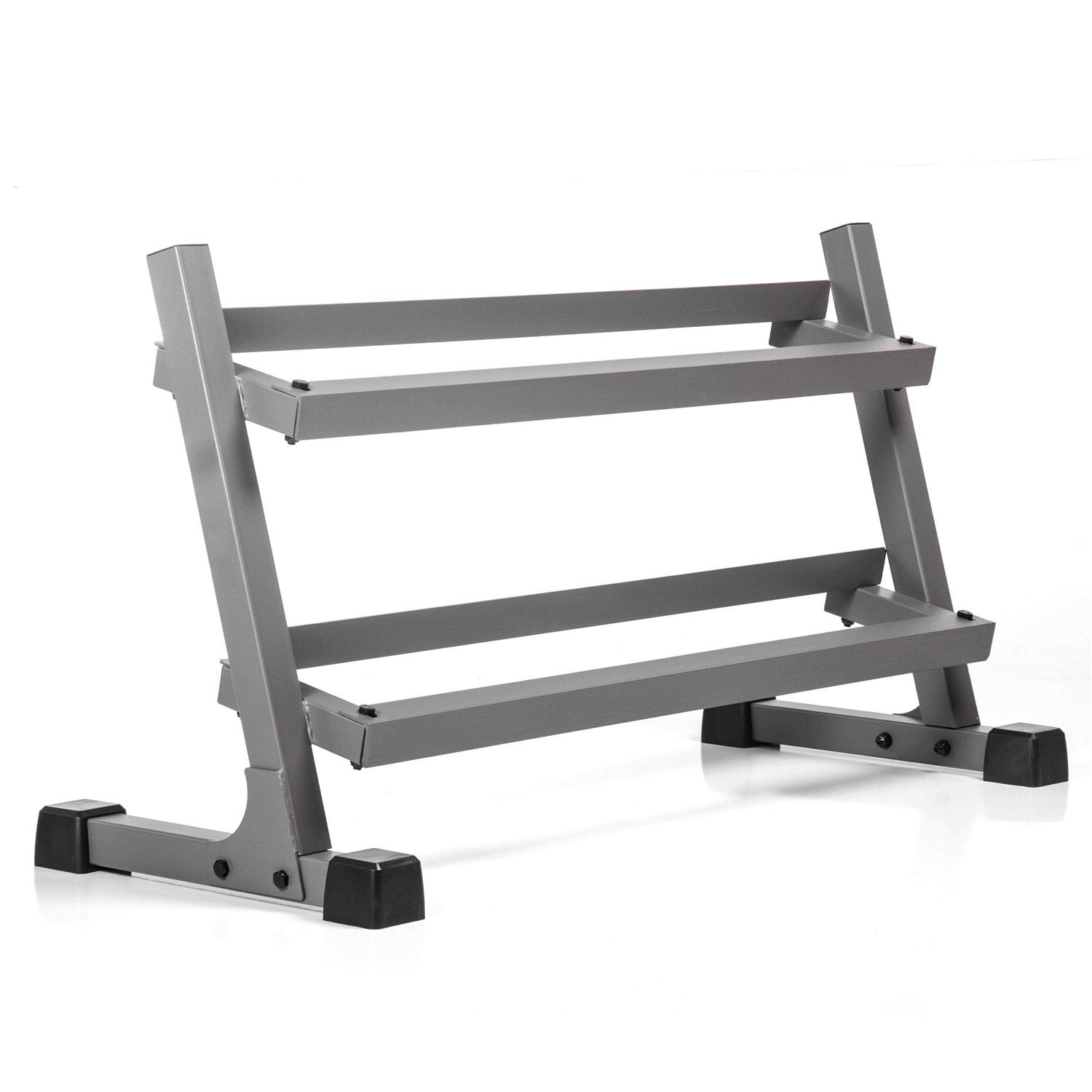 XMark 2-Tier Dumbbell Rack Heavy Duty Storage for Free Weights - Sports Supplies Online Store