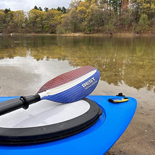 Best Marine and Outdoors Kayak Paddle, Carbon Fiber Shaft & Fiberglass Reinforced Polypropylene Blades, 220cm, 234cm, 250cm
