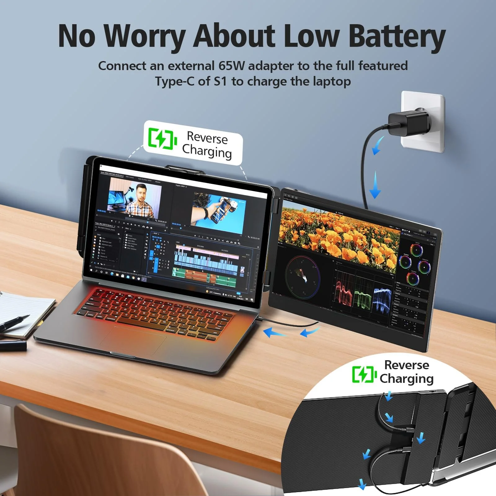 BOSII Laptop Screen Extender Monitor