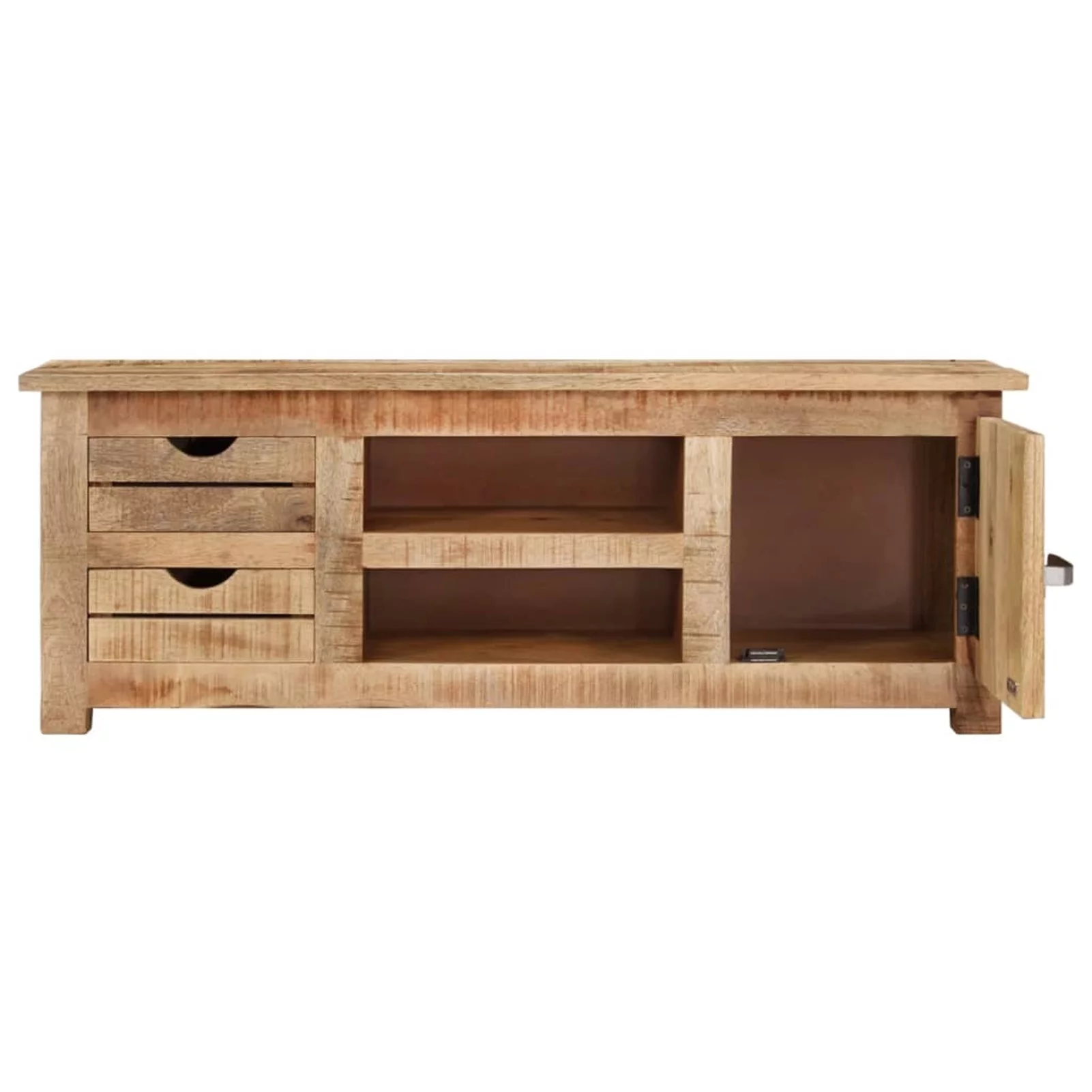 Anself TV Stand with 2 Storage Drawers