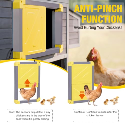 Aivituvin Portable Chicken Coops Poultry Cage with Wheels, Outdoor Hen House with Nesting Box
