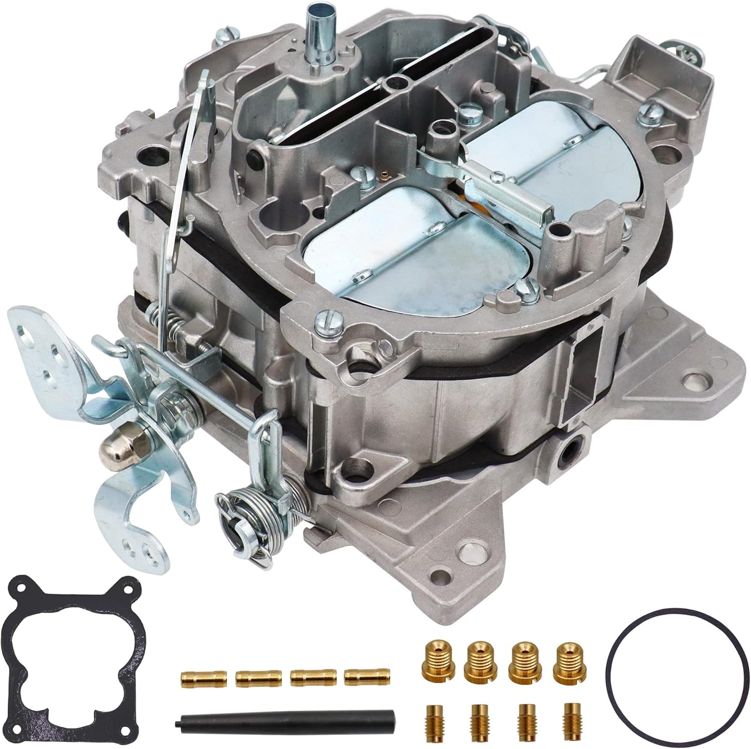 NENKUTEN New Carburetor 4 Barrel for 1901R Rochester Quadrajet 4MV Chevy 1966-1973 Manual Choke 1901-GG 4-BBL, Vacuum Secondary Durable