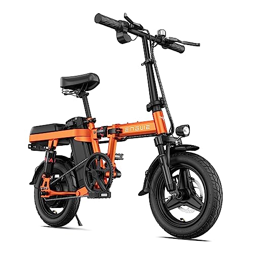 ENGWE T14 Mini Electric Bike for Adults Teens, 14" City Commuter Folding Ebike