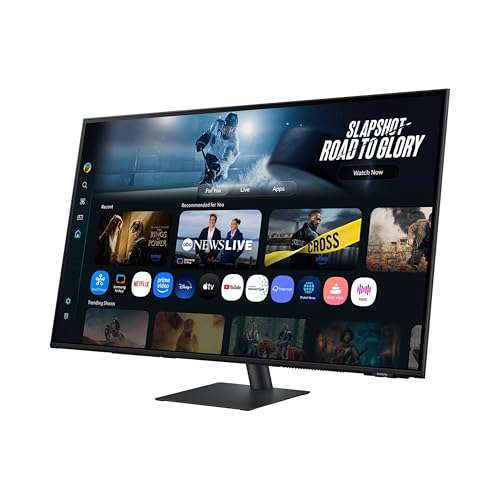 Samsung 43&rdquo; Smart Monitor M7 (M70F) 4K UHD Display, Samsung Vision AI, Smart TV Apps, Gaming Hub, USB-C, HDMI and USB-A, Black, LS43FM702UNXZA
