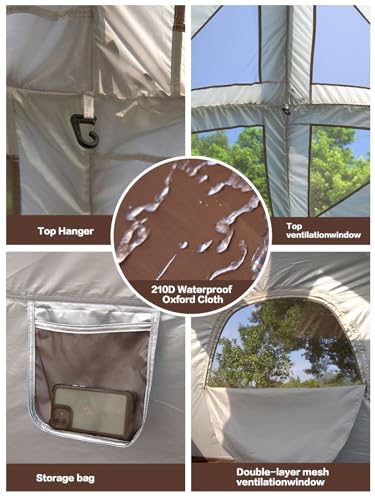 Inflatable Camping Tent, 2/4/6/8 Person Glamping Inflatable Tents for Camping