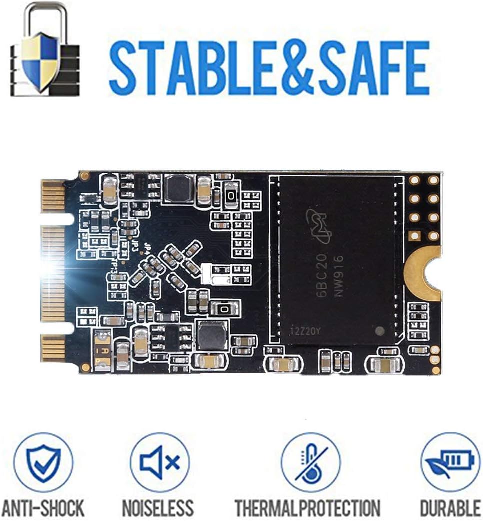 SSD SATA M.2 2242 500GB Dogfish Ngff Internal Solid State Drive High Performance Hard Drive for Desktop Laptop SATA III 6Gb/s Includes SSD 60GB 120GB