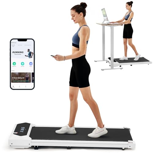 Walking Pad, Under Desk Treadmill, Walking Pad Treadmill for Home Office, 2.25HP Portable Treadmill with 220lb Capacity