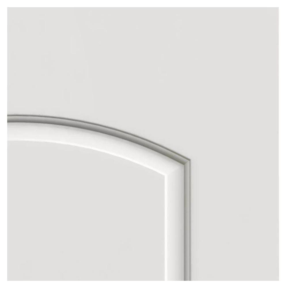 JELD-WEN 18 in. x 80 in. Continental White Painted Right-Hand Smooth Molded Composite MDF Single Prehung Interior Door
