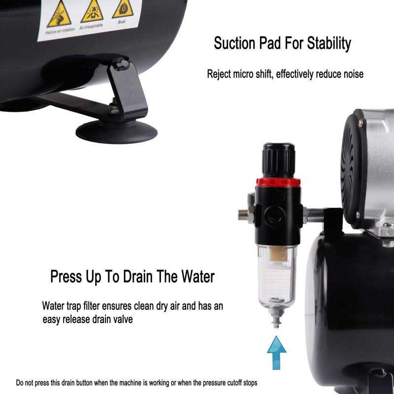 Timbertech Upgraded Airbrush Single-Piston Oil-free Mini Compressor ABPST08 with Cooling Fan - Shop Hardware Tools Online Store