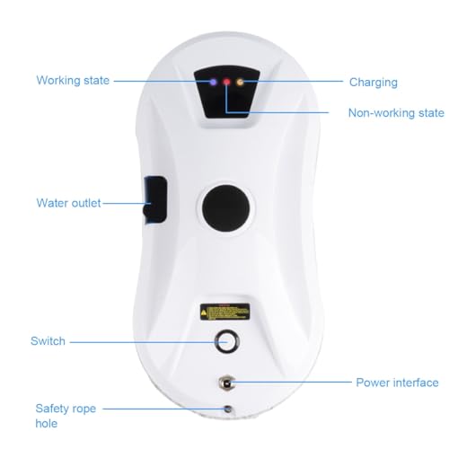 Window Cleaner Robot with Ultrasonic 5600PA Auto Water Glass Cleaning Automatic Smart Robot Cleaner