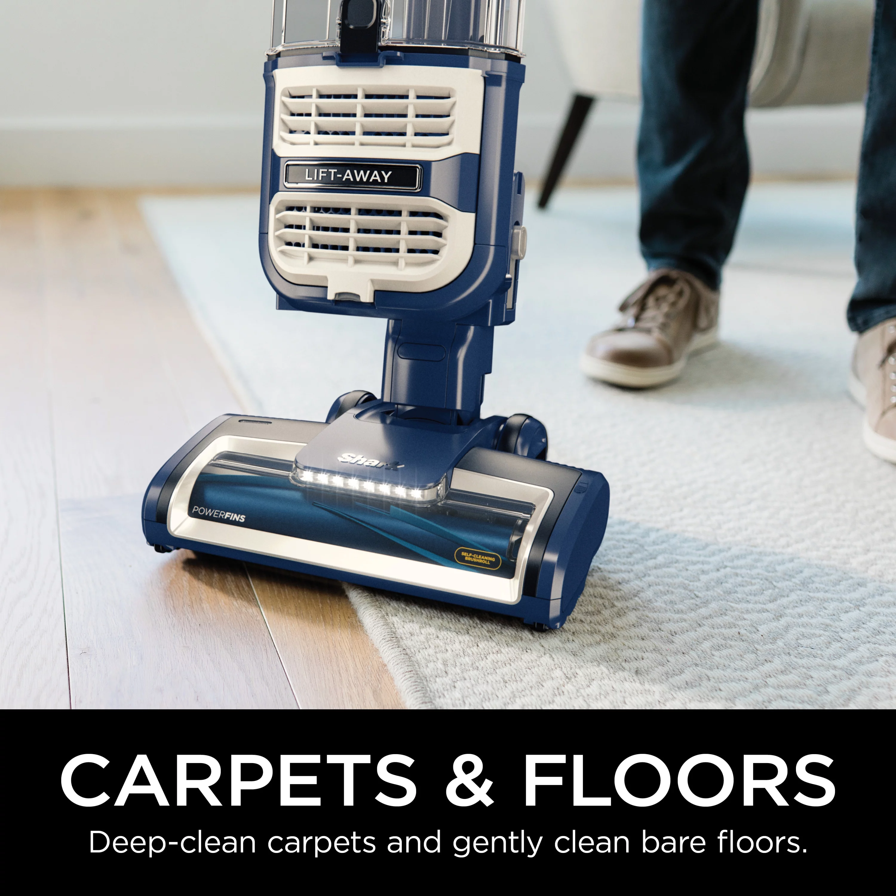 Shark® Rotator® Lift-Away® Upright Vacuum with PowerFins™ and Self-Cleaning Brushroll, ZD400