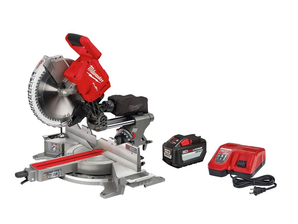 Milwaukee 2739-21HD M18 FUEL Li-Ion 12 in. Sliding Miter Saw Kit (12 Ah) New