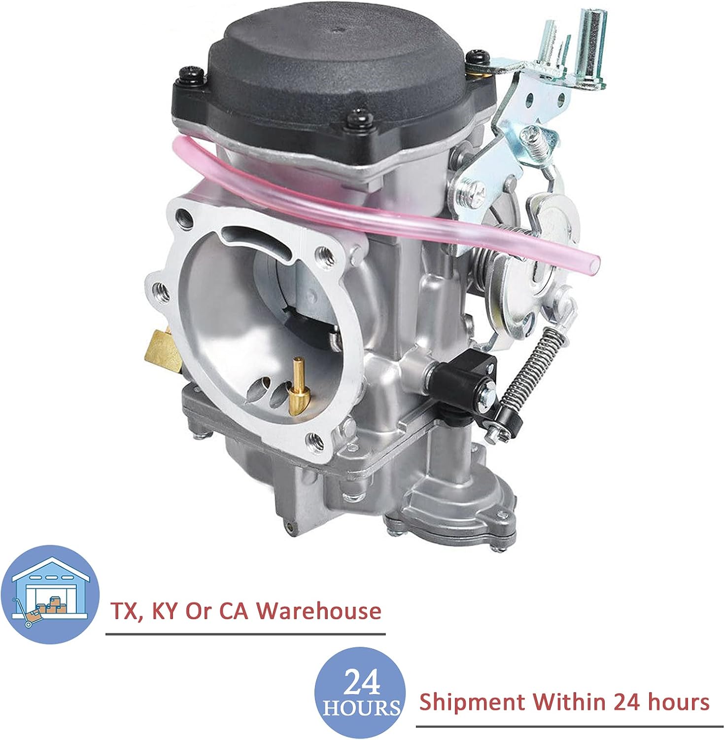 CV40 Carburetor for Harley Davidson HD Sportster XL883 XL1200/ Softail/ Touring/ Dyna & FXR/ Road King Carb 27421-99 27490-04 27465-04 (with Fuel