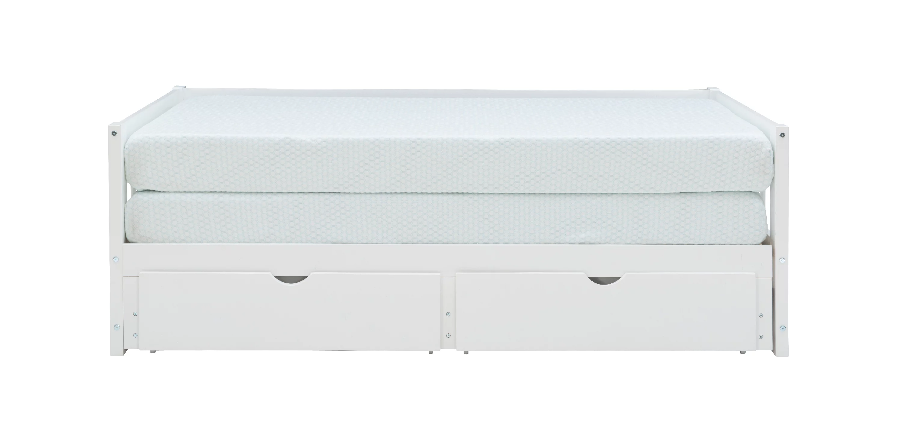 Galewood 2-Drawer Convertible Twin to King Daybed, White