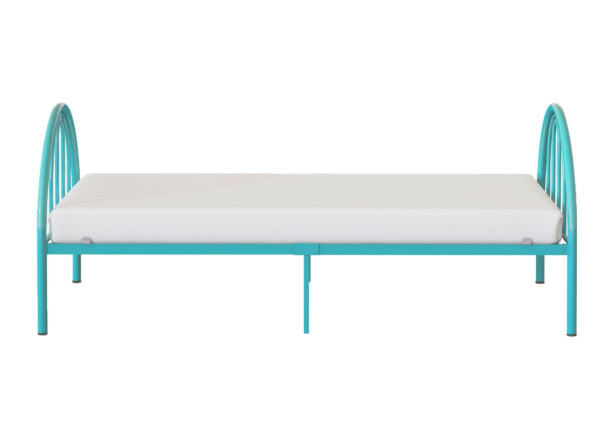 BK Furniture Brooklyn Classic Metal Bed, Twin, Pink
