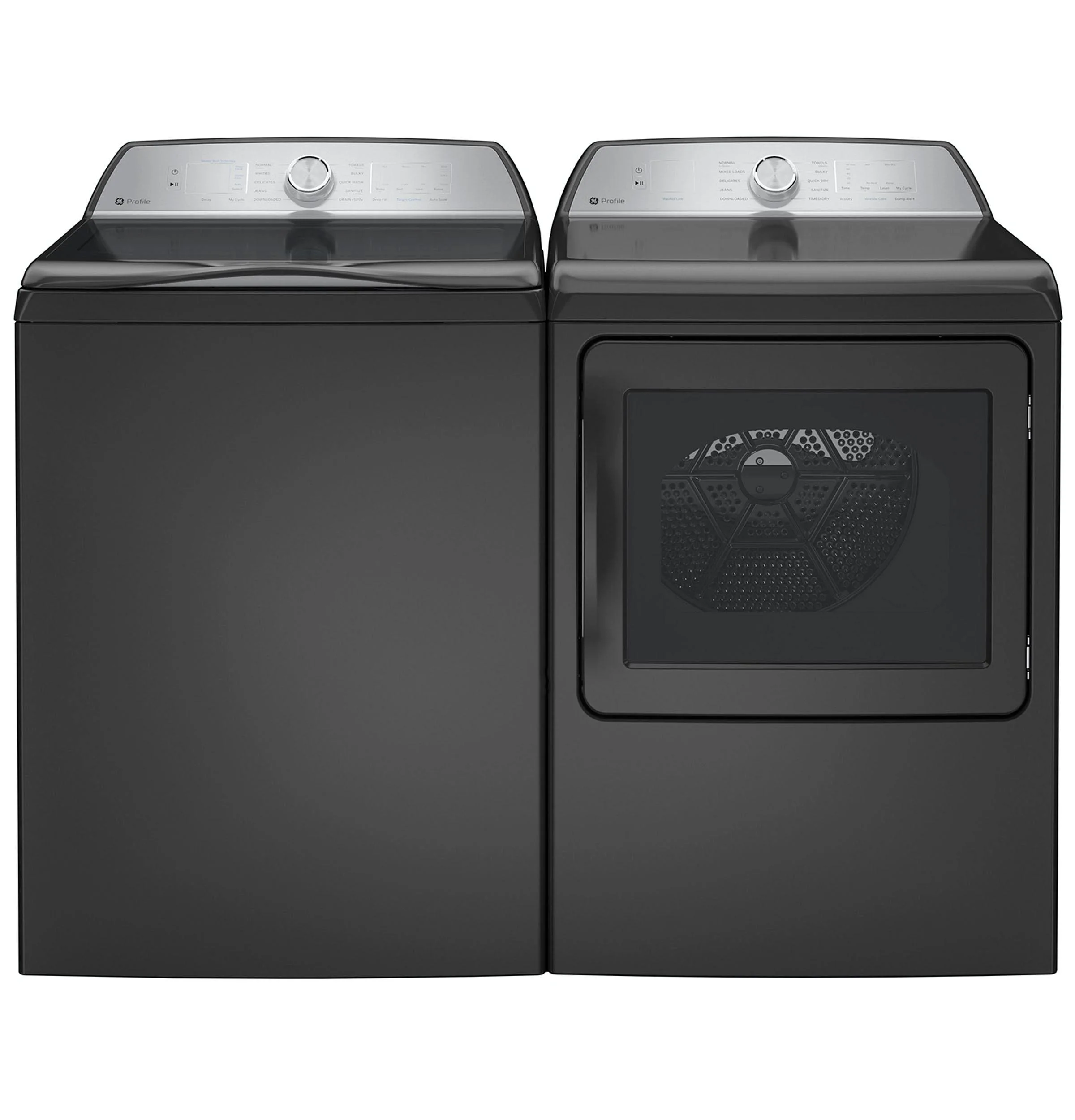 GE APPLIANCES PTW605BPRDG  HIGH EFFICIENCY TOP LOAD WASHER White On Gray