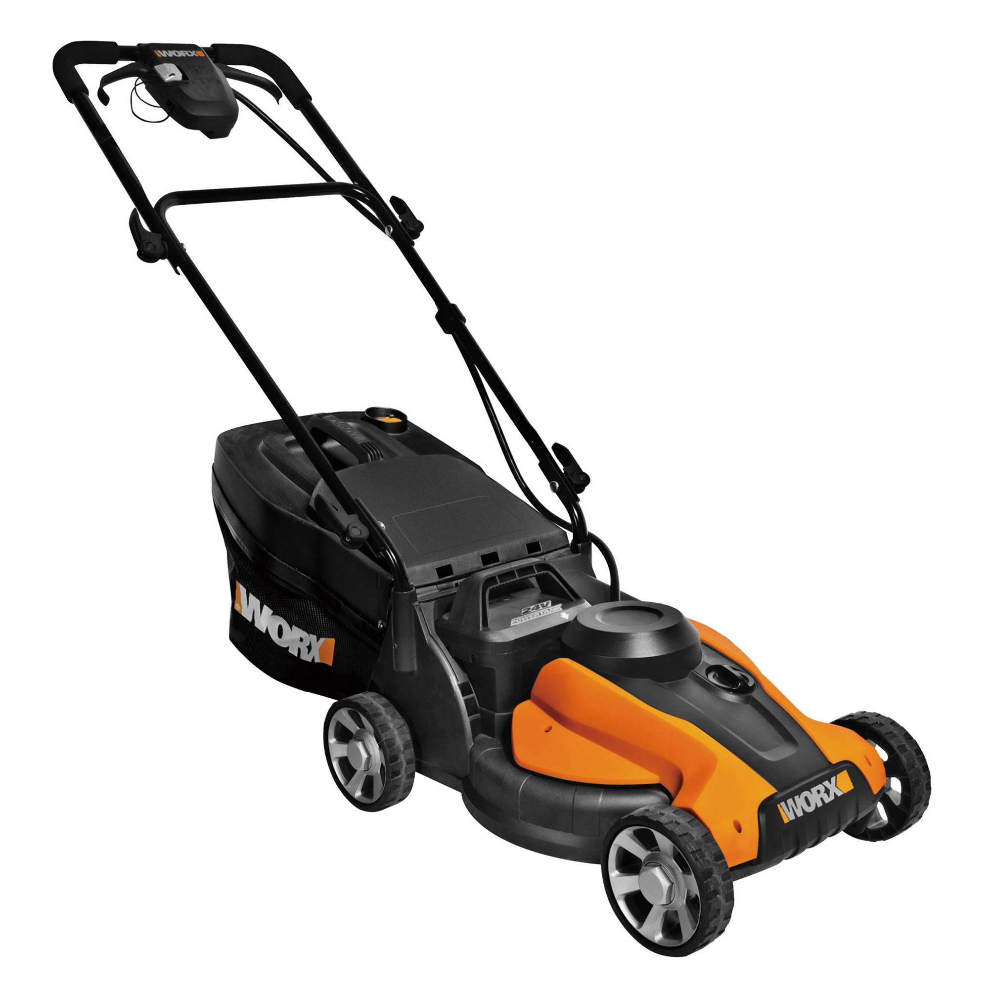 Worx 14x22 Cordless Push Lawn Mower - 24V