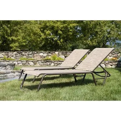 Gardenella Reclining Chaise Lounge Set Telescope Casual