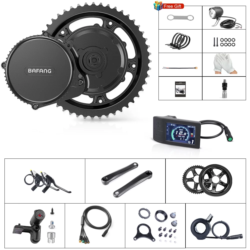 48V 750W BAFANG Ebike Conversion Kit Mid Drive Motor Set BBS02 DIY Bicycle 500C - Radiant Selections