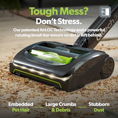 Gtech AirRAM Platinum Cordless Vacuum Cleaner - Includes Anti-Hair Wrap Brush Bar - Perfect for Carpet and Hardwood Floors