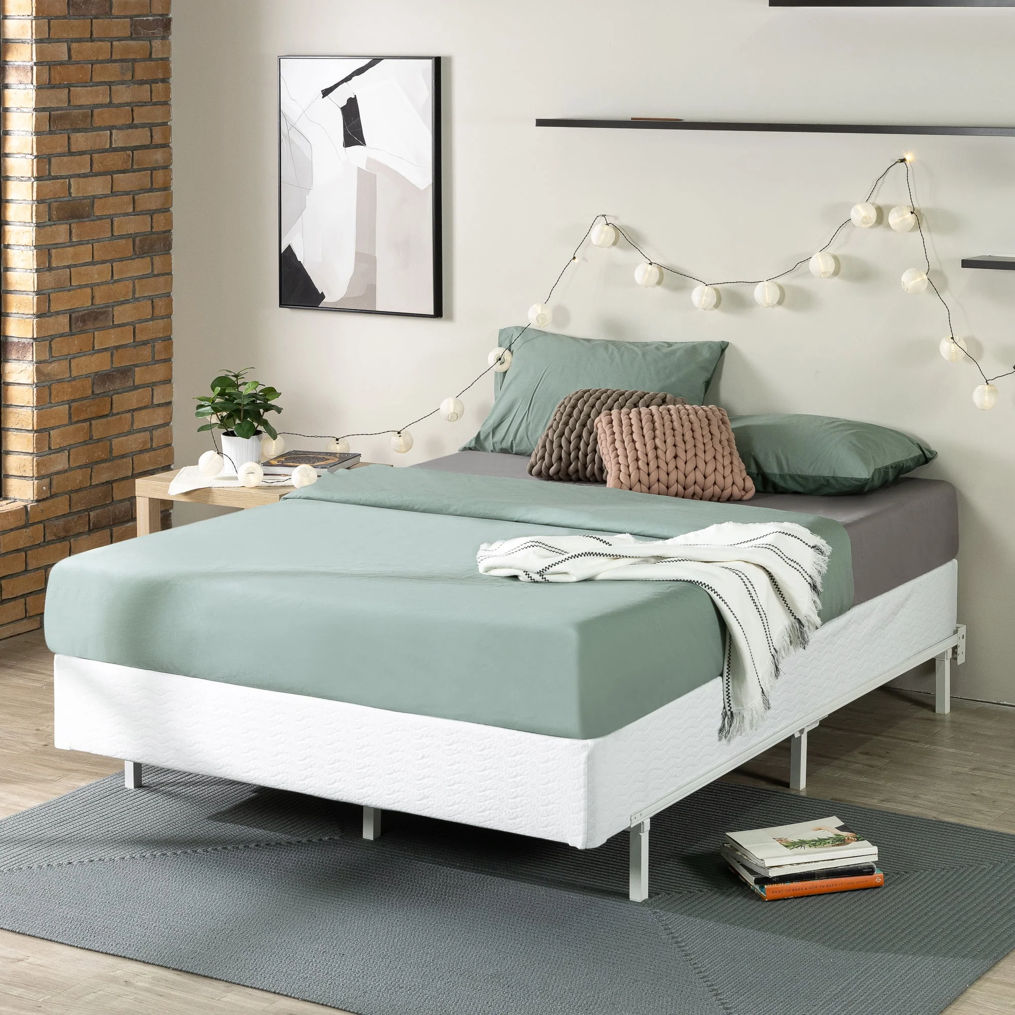 Zinus 9 Metal Smart BoxSpring® with Quick Assembly, Mattress Foundation, Queen