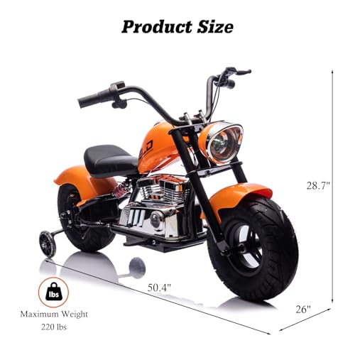 36V Electric Dirt Bike, 360W Electric Motorcycle, 3 Speed-Up to 15.5 MPH, Electric Dirt Bike for Kids 14+, LED/USB/Bluetooth