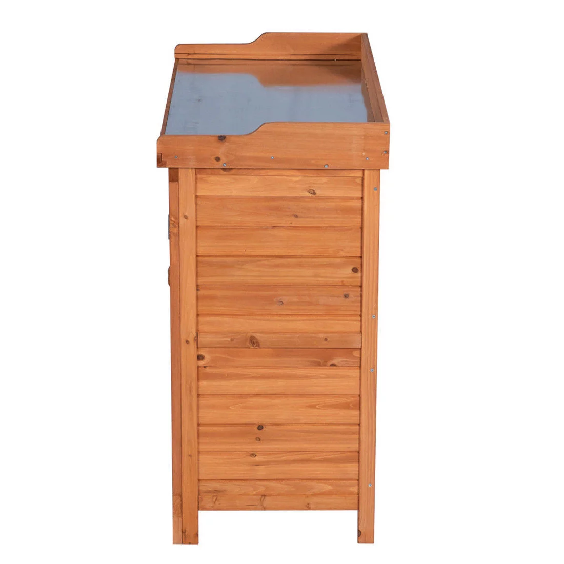 Outdoor Garden Potting Bench Wooden Storage Box Waterproof Furniture Tool Shed