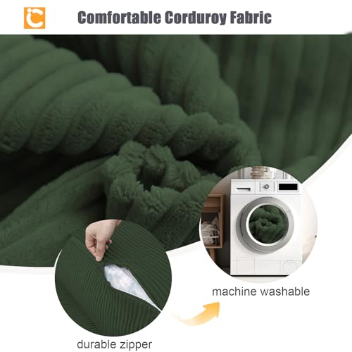 COMAX Folding Sofa Bed, Convertible Chair Bed Corduroy 3-in-1 Foldable Floor Couch with High-Density Foam, Futon Sofa Sleeper Mattress