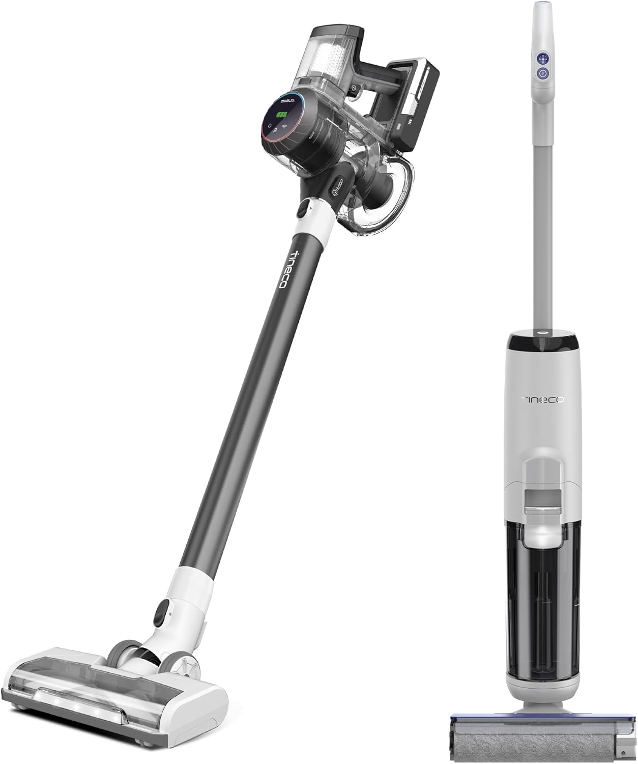 Tineco iFLOOR 5 Breeze Complete Wet Dry Vacuum Cordless Floor Washer & Pure ONE S11 Cordless Vacuum Cleaner