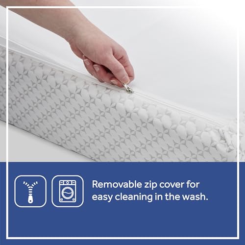 SEALY BABY OmniPedic Refresh Breathable Crib Mattress, GREENGUARD Gold Certified, Made in USA, Removable Knit Cover, 2 Stage, Toddler Bed Fit