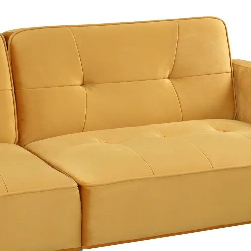 Modern Convertible Folding Futon Sofa Bed for Compact Living Space, Apartment, Dorm
