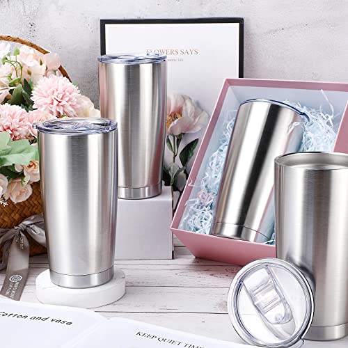 Sieral 36 Packs Stainless Steel Tumbler Bulk with Lid Vacuum Double Wall Insulated Travel Coffee Mug Powder Coated Tumbler Cup for Graduation Wedding