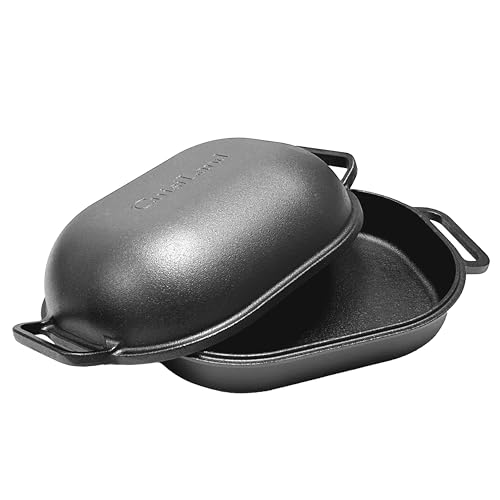 Cuisiland Large Heavy Duty Pre-seasoned Cast Iron Bread & Loaf Pan - A perfect way for baking
