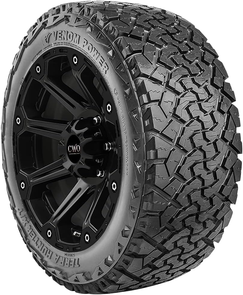 Venom Power Terra Hunter X/T XT Truck/SUV All-Terrain Mud Off-Road Radial Tire-265/70R17 265/70/17 265/70-17 115S Load Range SL 4-Ply BSW Black Side