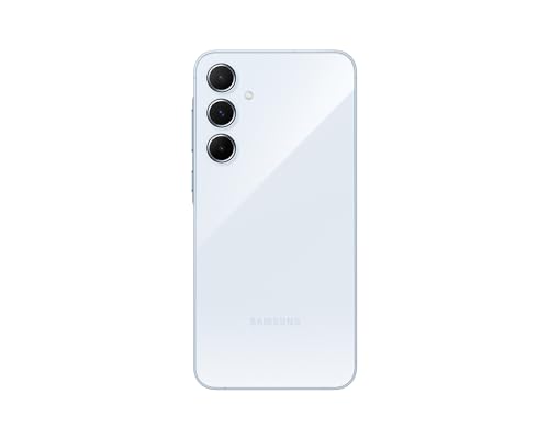 Samsung Galaxy A55 5G A556E 256GB Dual-SIM GSM Unlocked Android Smartphone (Latin Variant/US Compatible LTE) - Awesome Ice Blue