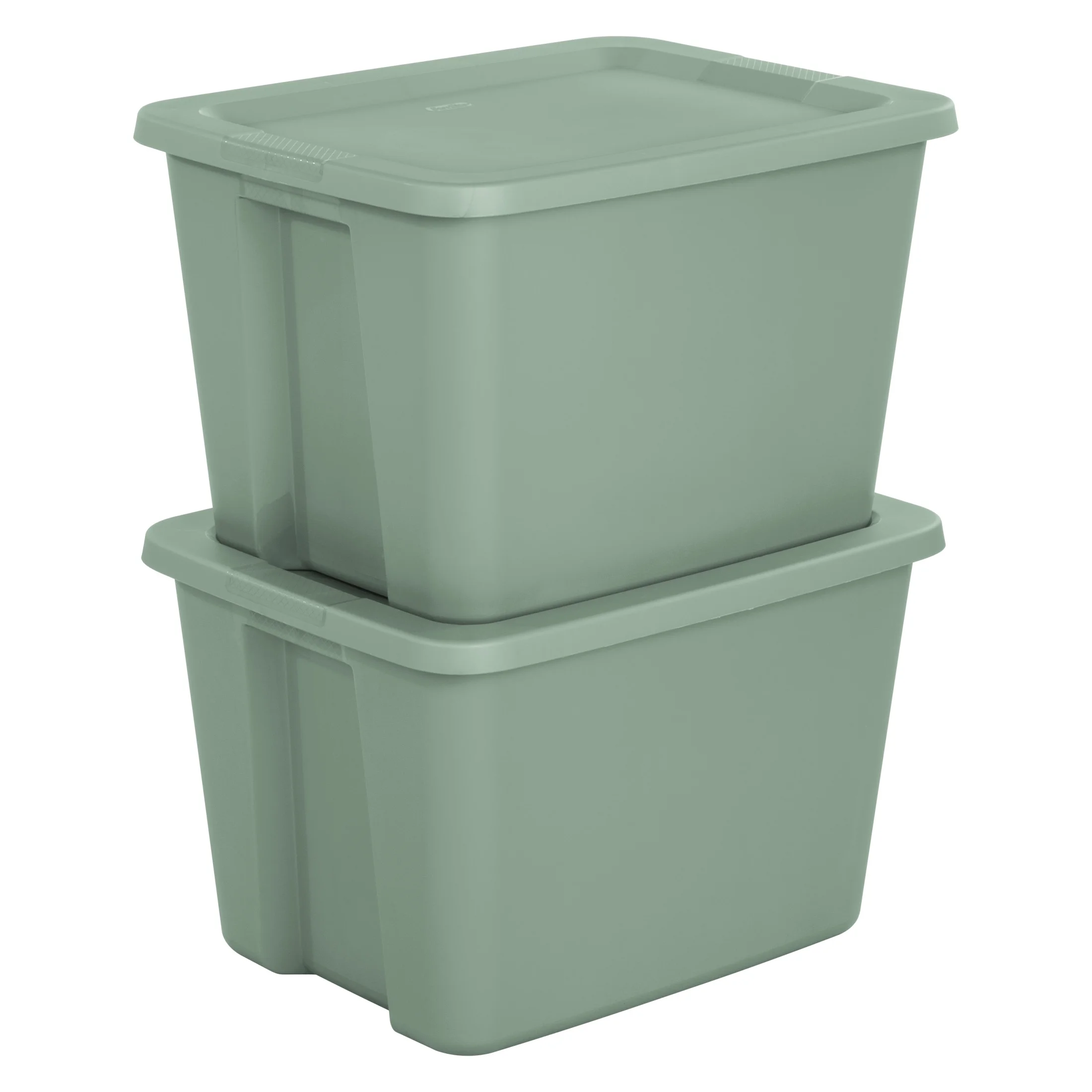 Sterilite 18 Gallon Tote Box Plastic, Gray, Set of 8