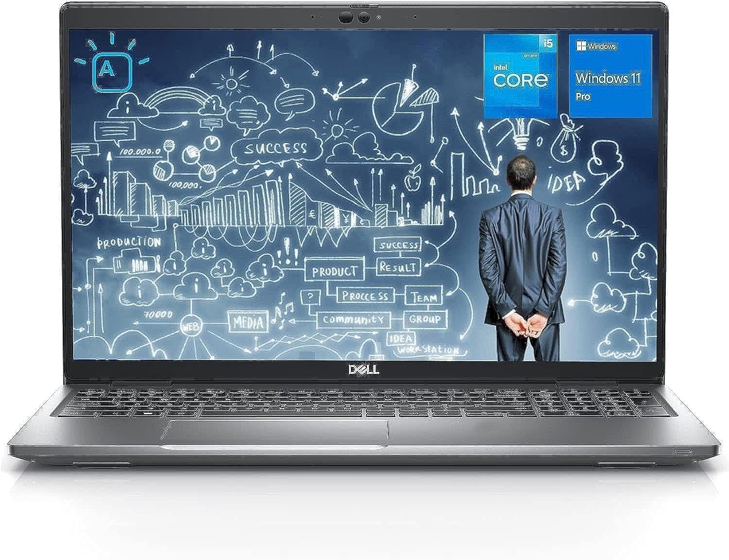 Dell Latitude 5530 Business Laptop, 15.6" FHD Screen, 12th Gen Intel Core i5-1235U, 16GB DDR4 RAM, 512GB PCIe SSD, Webcam, HDMI, Thunderbolt 4