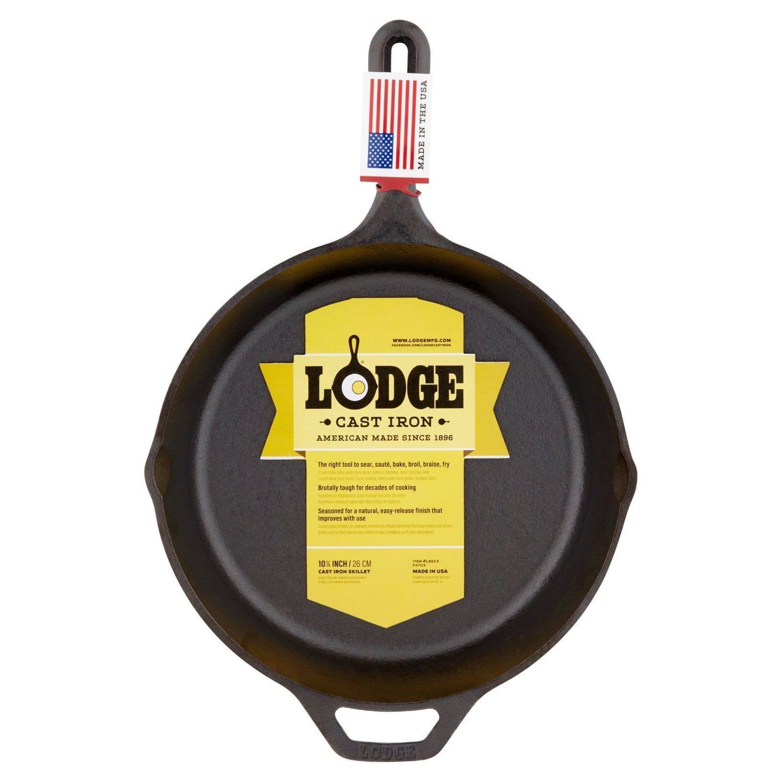 Lodge 5-Piece Pre-Seasoned Cast-Iron Cookware Set, Black