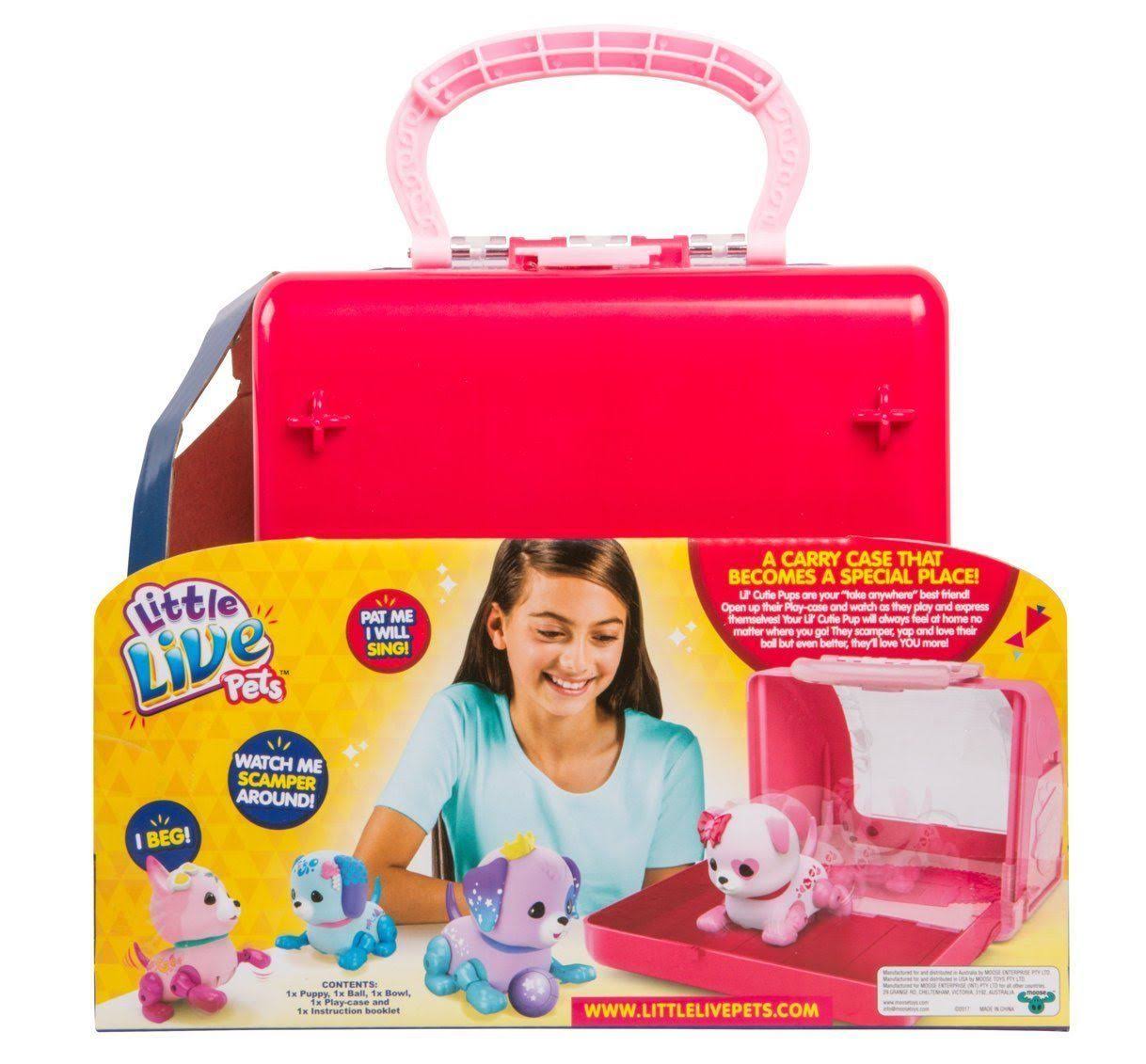 Little Live Pets Lil Cutie Pup Playcase, Puppy Lovely