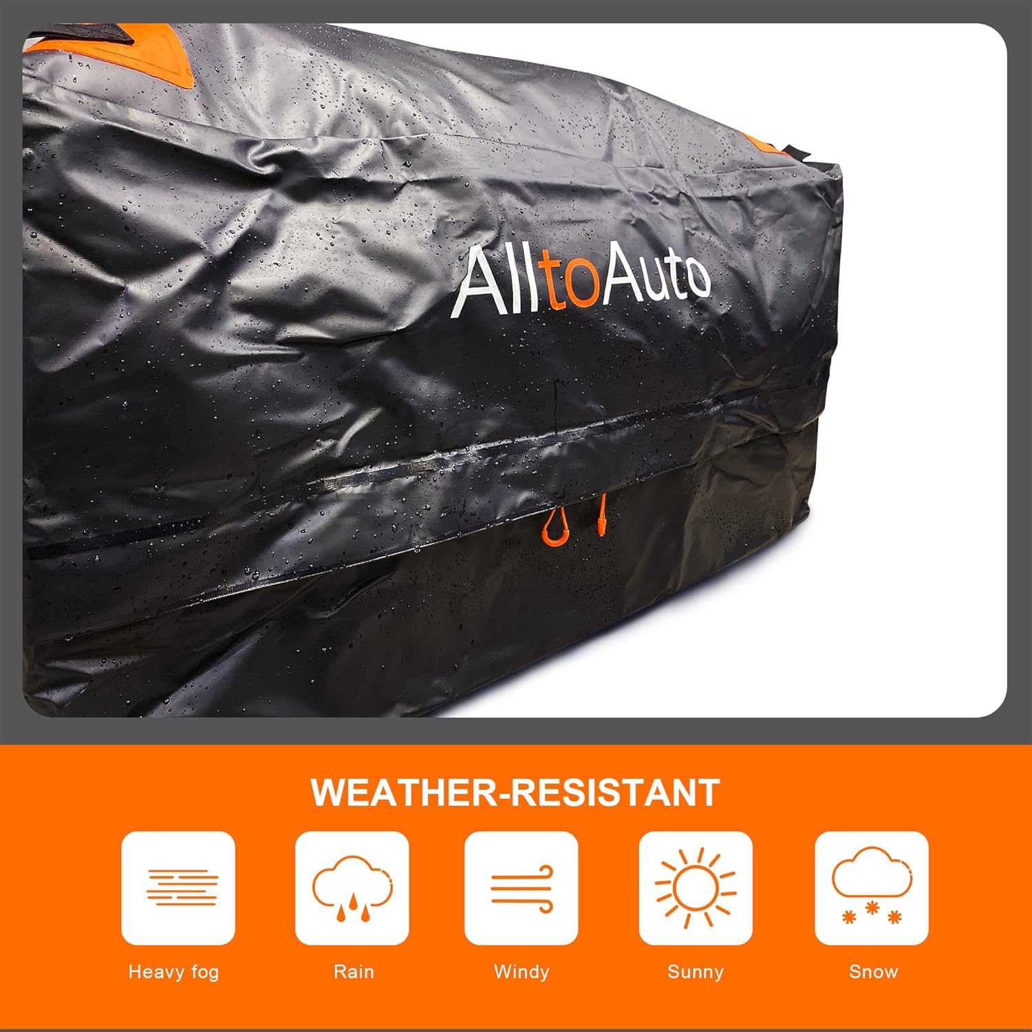 AlltoAuto Truck Bed Cargo Bag with Cargo Net, 100% Waterproof 600D Heavy Duty, Fits Any Truck Size（51''x40''x22''