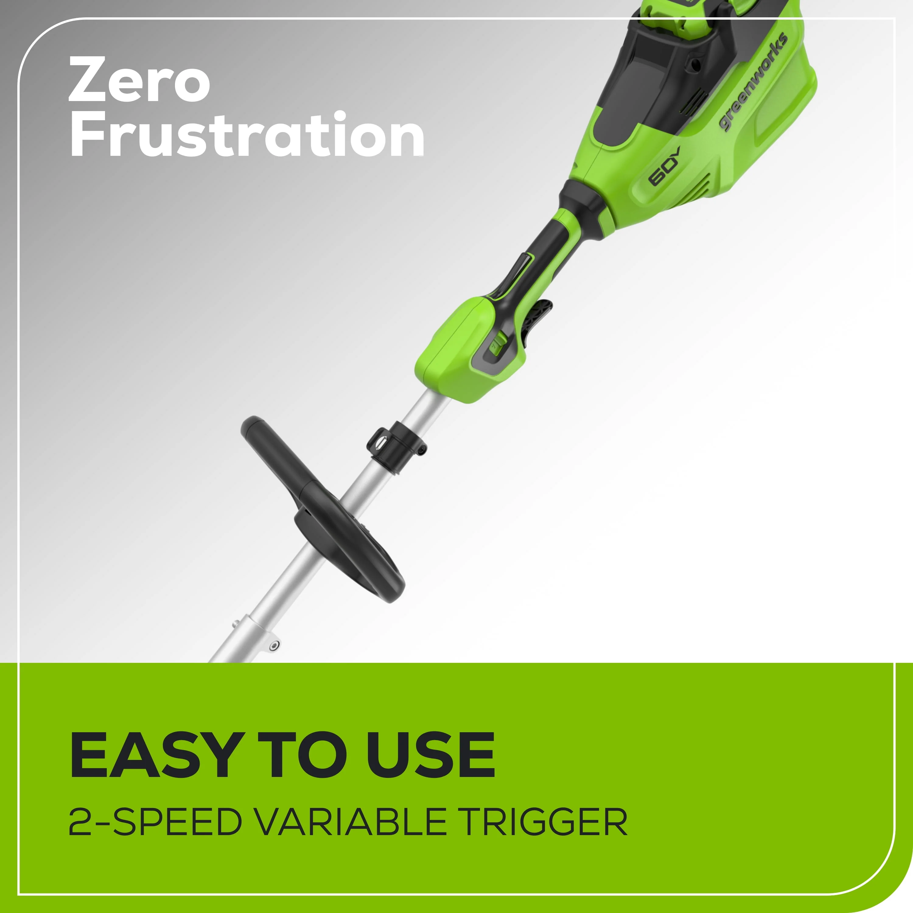 Greenworks 60V 16 String Trimmer & 750 cfm 170 mph Blower Combo + 2.5Ah Battery & Charger