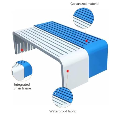 Outdoor Garden Patio Bench, Outdoor Benches Weatherproof,Porch Tables for Outside,Seat Park Bench,Metal Bench Steel Frame for Porch, Lawn, Balcony