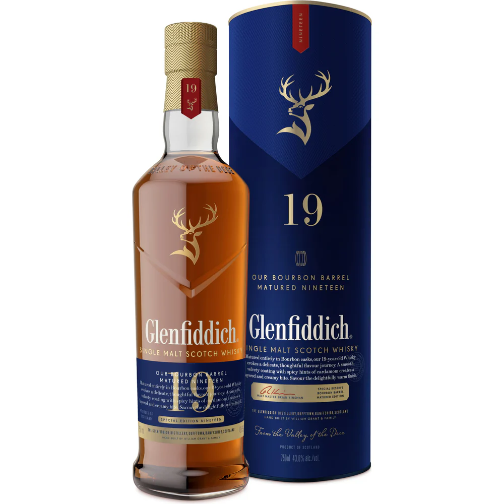 Glenfiddich 19 Year Bourbon Cask Single Malt Scotch Whiskey - Nestor Liquor