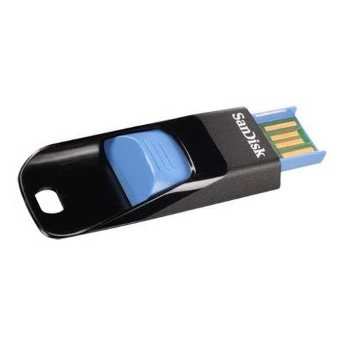 SanDisk Cruzer Edge - USB flash drive - 8 GB - USB 2.0 - black, blue