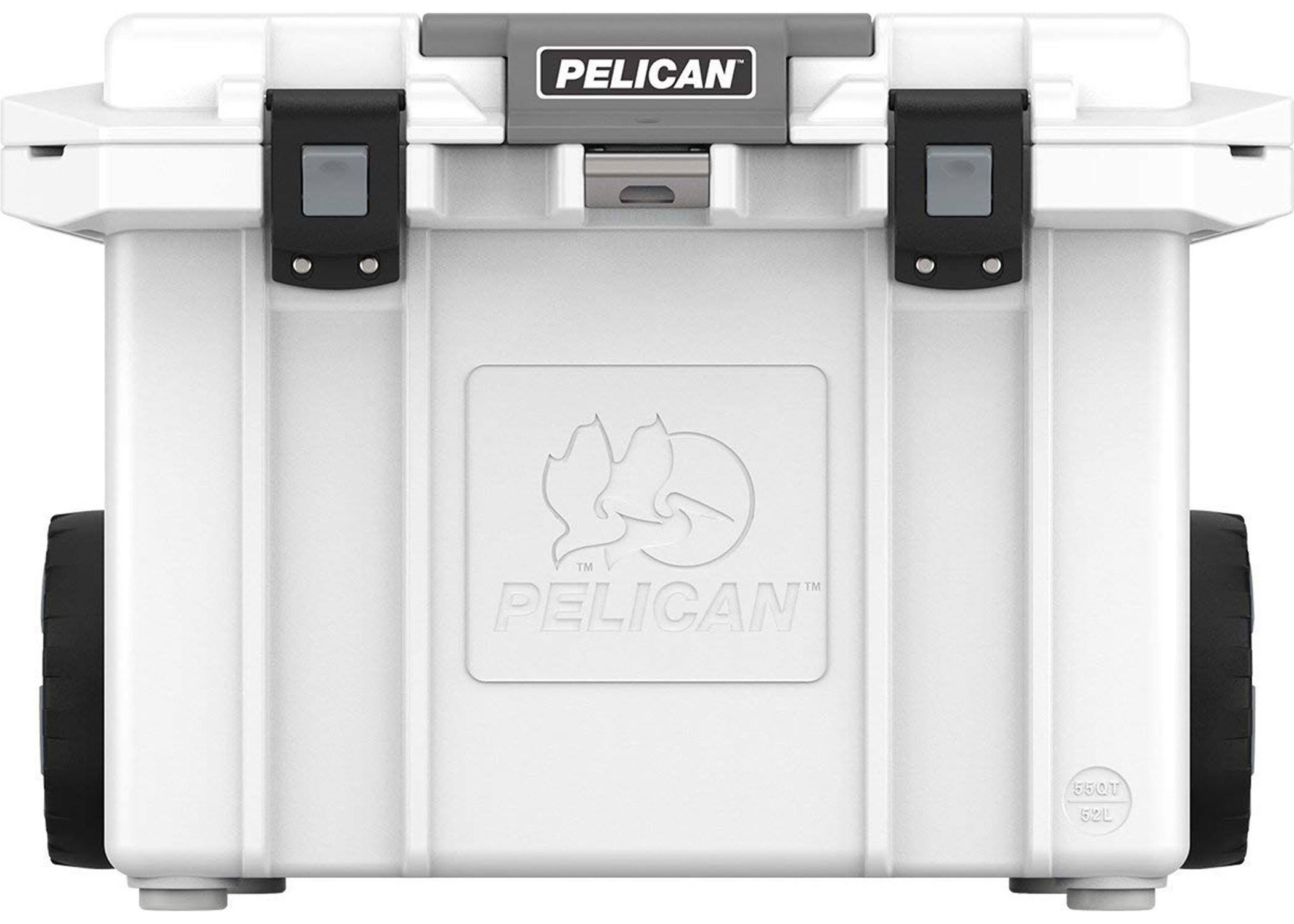 Pelican 80qt Elite Cooler, Wheeled, White