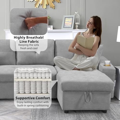 Reversible Sectional Sofa Couch