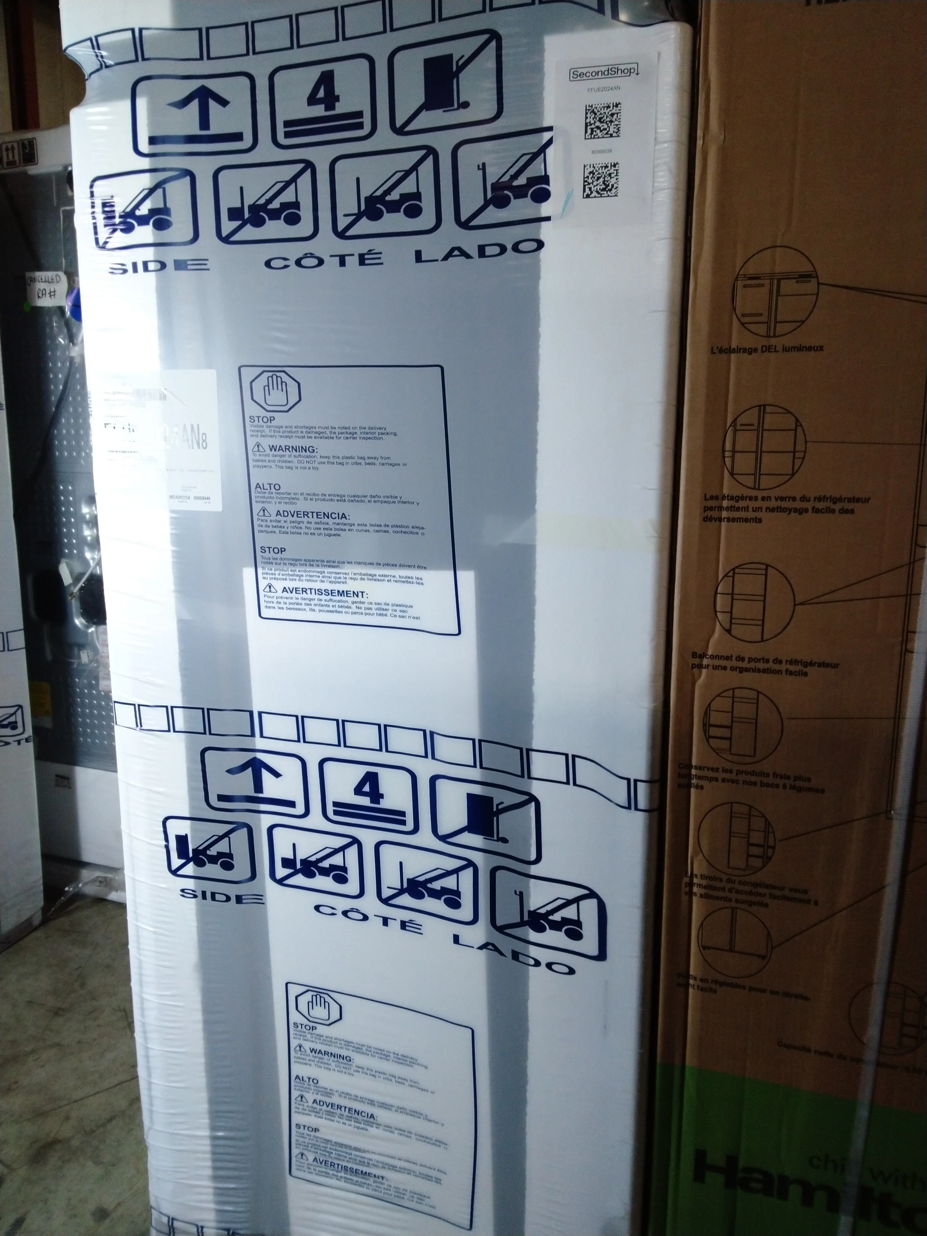 FRIGIDAIRE 20 CU FT. UPRIGHT FREEZER WITH AUTO-CLOSE DOORS - FFUE2024AN